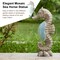 Set of 2 21 "H MGO Marine Faux Granite and Mosaic Sea Horse Statue
